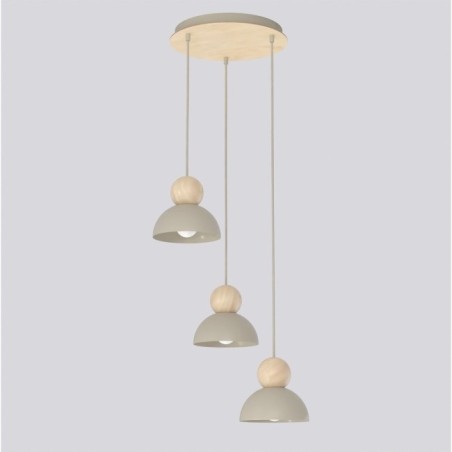 Lámpara colgante Reta II Moca (3 luces)