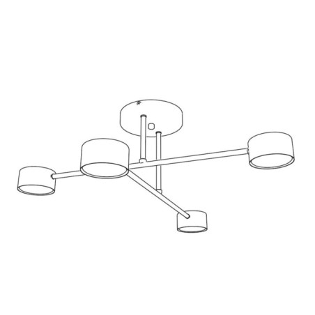 Lámpara de techo Lim Moca (4 luces)