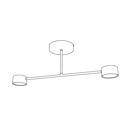 Lámpara de techo Lim Burdeos (2 luces)