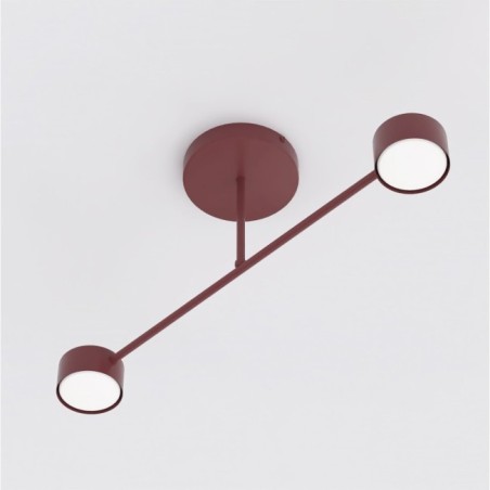 Lámpara de techo Lim Burdeos (2 luces)