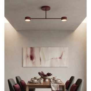 Lámpara de techo Lim Burdeos (2 luces)