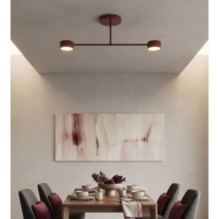 Lámpara de techo Lim Burdeos (2 luces)