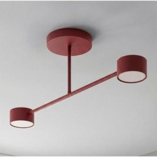 Lámpara de techo Lim Burdeos (2 luces)