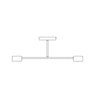 Lámpara de techo Lim Burdeos (2 luces)