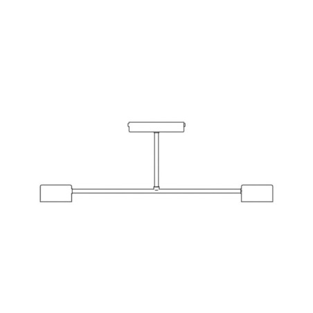 Lámpara de techo Lim Burdeos (2 luces)
