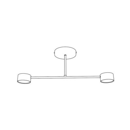 Lámpara de techo Lim Burdeos (2 luces)