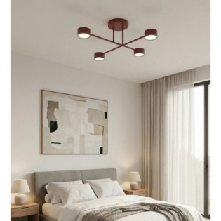 Lámpara de techo Lim Burdeos (4 luces)