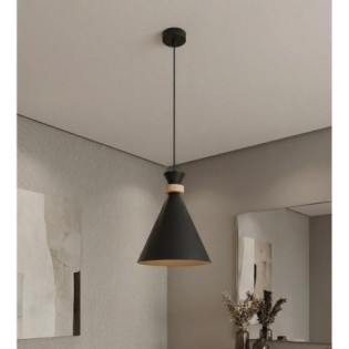 Lámpara colgante Due Negro
