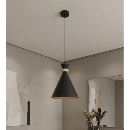 Lámpara colgante Due Negro
