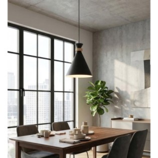 Lámpara colgante Due Negro