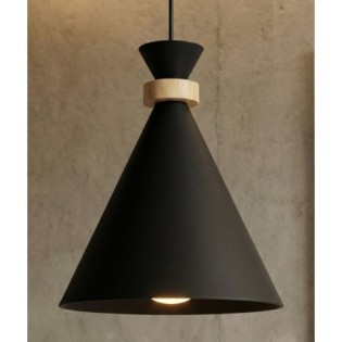 Lámpara colgante Due Negro (3 luces)