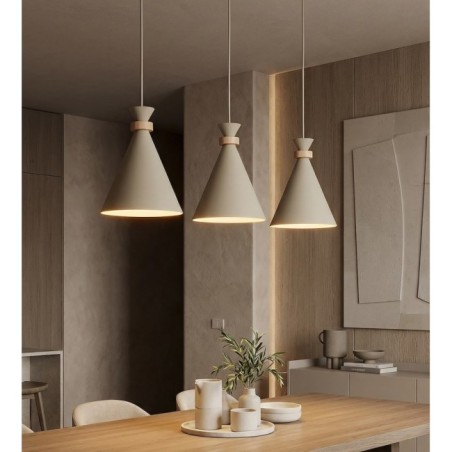 Lámpara colgante Due Moca (3 luces)