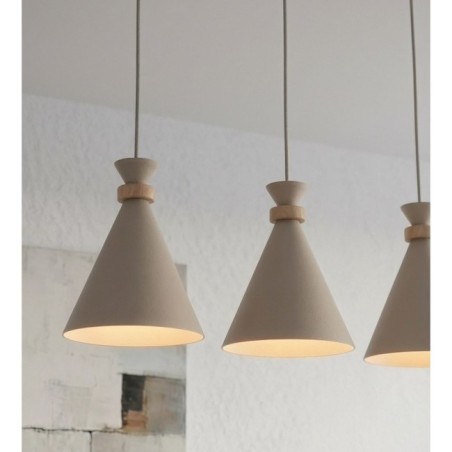 Lámpara colgante Due Moca (3 luces)