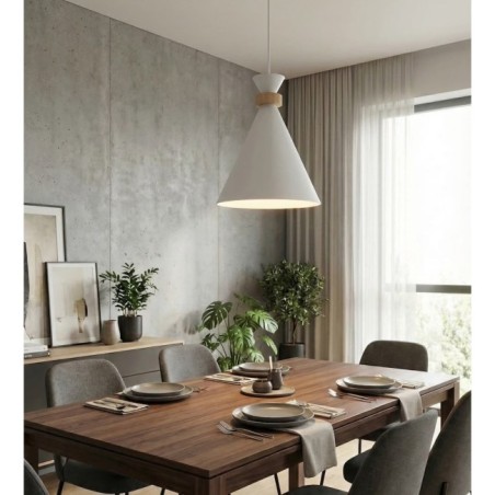 Lámpara colgante Due Blanco