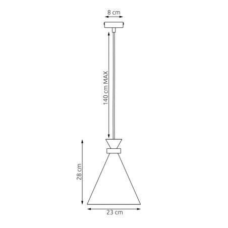 Lámpara colgante Due Blanco