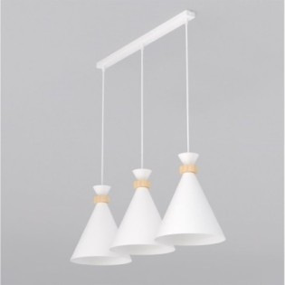 Lámpara colgante Due Blanco (3 luces)