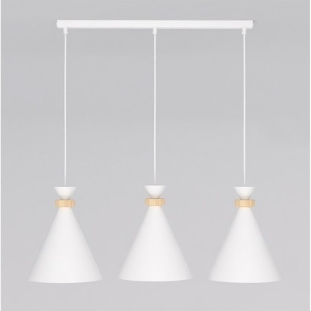 Lámpara colgante Due Blanco (3 luces)