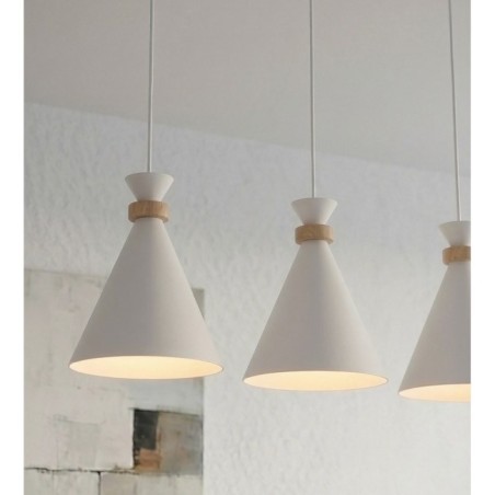 Lámpara colgante Due Blanco (3 luces)