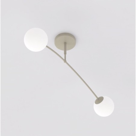 Lámpara de techo Siret Moca Opal (2 luces)