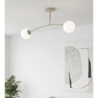 Lámpara de techo Siret Moca Opal (2 luces)