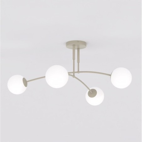 Lámpara de techo Siret Moca Opal (4 luces)