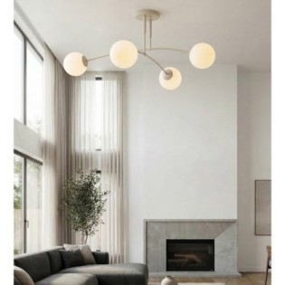 Lámpara de techo Siret Moca Opal (4 luces)