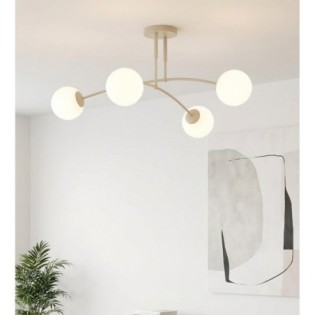 Lámpara de techo Siret Moca Opal (4 luces)