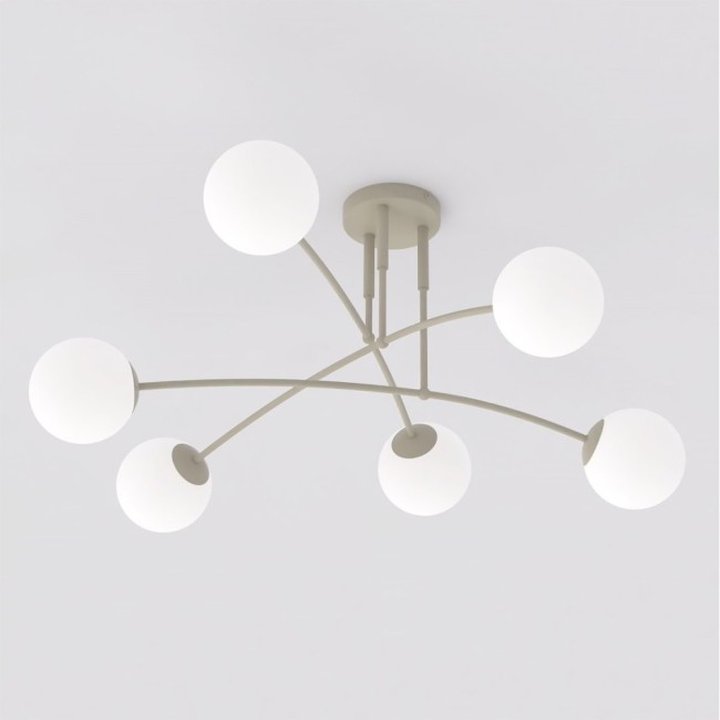 Lámpara de techo Siret Moca Opal (6 luces)