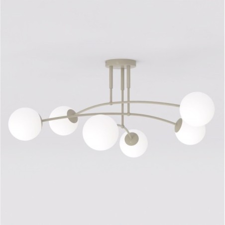 Lámpara de techo Siret Moca Opal (6 luces)