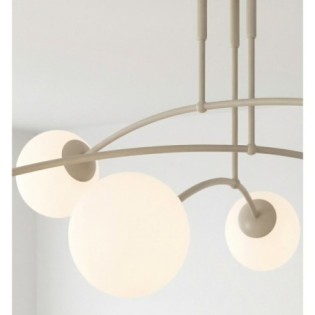 Lámpara de techo Siret Moca Opal (6 luces)