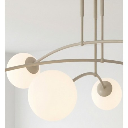 Lámpara de techo Siret Moca Opal (6 luces)