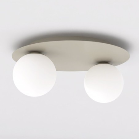 Lámpara de techo Maru Moca Opal (2 luces)