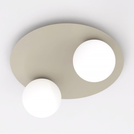 Lámpara de techo Maru Moca Opal (2 luces)