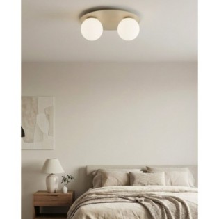 Lámpara de techo Maru Moca Opal (2 luces)