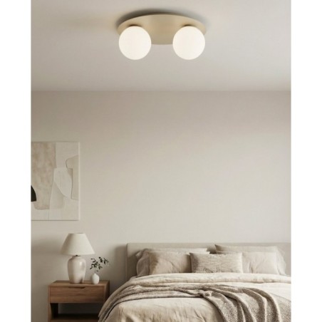 Lámpara de techo Maru Moca Opal (2 luces)