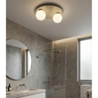 Lámpara de techo Maru Moca Opal (2 luces)