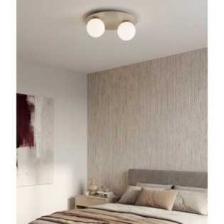 Lámpara de techo Maru Moca Opal (2 luces)