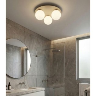 Lámpara de techo Maru Moca Opal (3 luces)