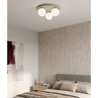 Lámpara de techo Maru Moca Opal (3 luces)