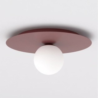 Lámpara de techo Maru Burdeos Opal