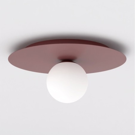 Lámpara de techo Maru Burdeos Opal