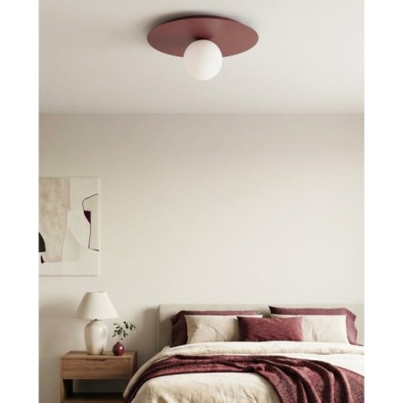 Lámpara de techo Maru Burdeos Opal