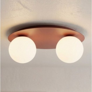Lámpara de techo Maru Burdeos Opal (2 luces)