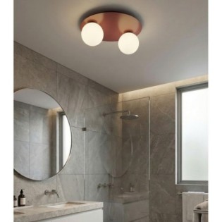 Lámpara de techo Maru Burdeos Opal (2 luces)