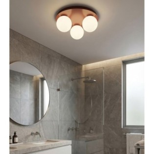 Lámpara de techo Maru Burdeos Opal (3 luces)