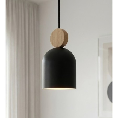 Lámpara colgante Ros II Negro (3 luces)