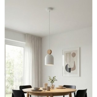 Lámpara colgante Ros Blanco