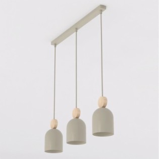 Lámpara colgante Ros Moca (3 luces)