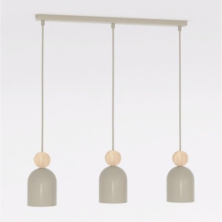 Lámpara colgante Ros Moca (3 luces)