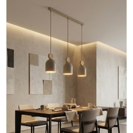 Lámpara colgante Ros Moca (3 luces)